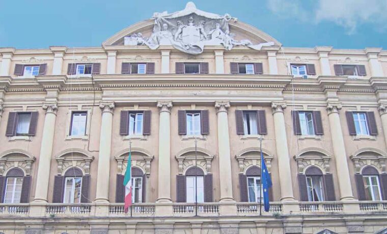 Facciata del Ministero dell'Economia e delle Finanze