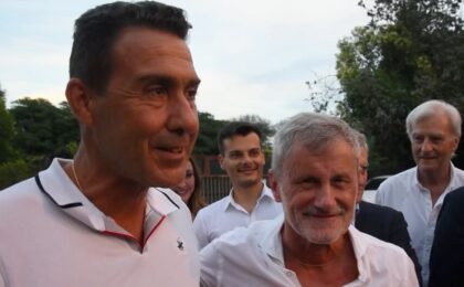 Roberto Vannacci e Gianni Alemanno a cena