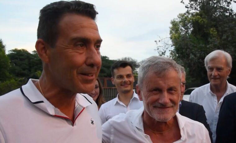 Roberto Vannacci e Gianni Alemanno a cena
