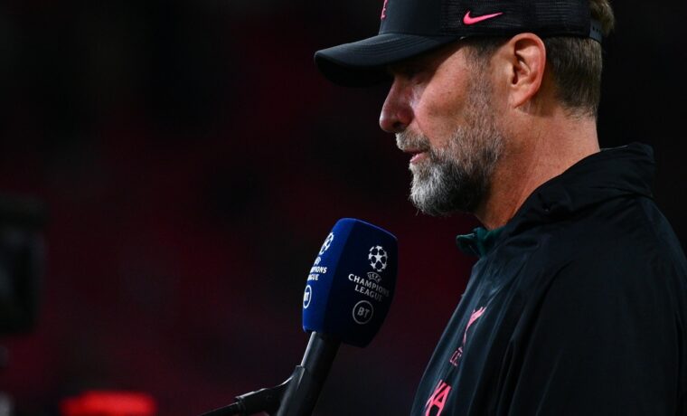 Jürgen Klopp durante una partita