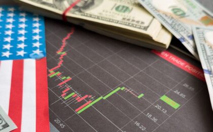 Grafico del deficit commerciale degli Stati Uniti