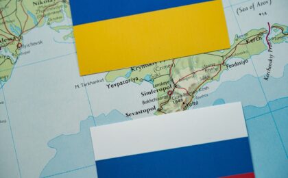 Vista della Crimea durante il blackout