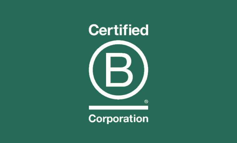 Logo Davines con certificazione B Corp