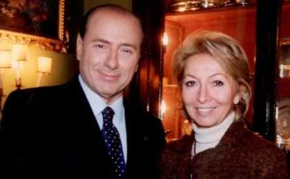 Mity Simonetto con Silvio Berlusconi
