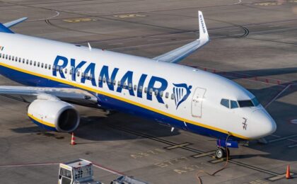 Aereo Ryanair in volo