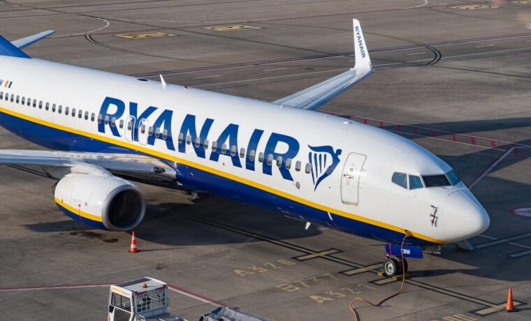 Aereo Ryanair in volo