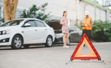 Immagine di un incidente stradale a Roma