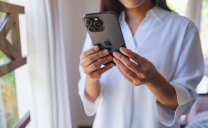 Immagine di un pagamento digitale con carta