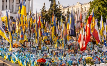 Scena del crimine vicino a Kiev