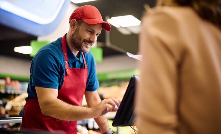 Cassa self-checkout con tecnologia Vision AI