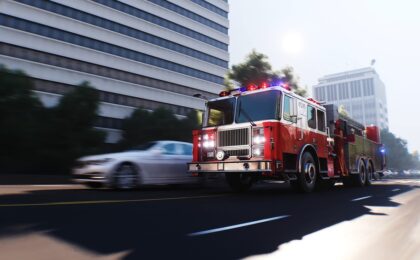 Incendio a Roma: Vigili del Fuoco in azione