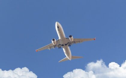 Aereo in fase di atterraggio a Palma di Maiorca
