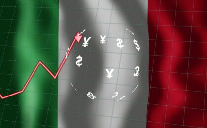 Grafico delle performance delle aziende italiane in Borsa