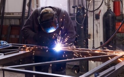 Immagine di acciaio in lavorazione