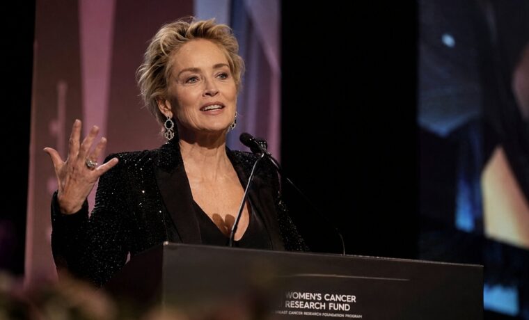 Sharon Stone interviene all'assemblea dei Nobel a Roma