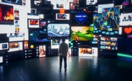 PlayStation 5 con Live TV in esecuzione